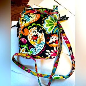 Vera Bradley Disney Park Crossbody Black Purse Minnie Mouse And Mickey Mouse